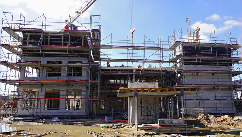 Bauphase vom Rohbau PC-Grundschule Weeze April 2026