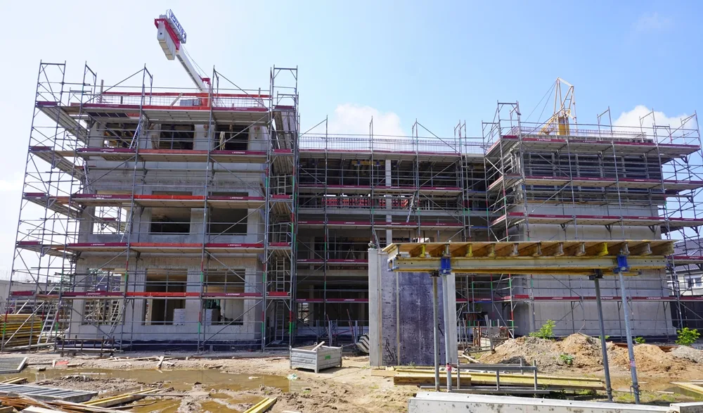 Bauphase vom Rohbau PC-Grundschule Weeze Mai 2026