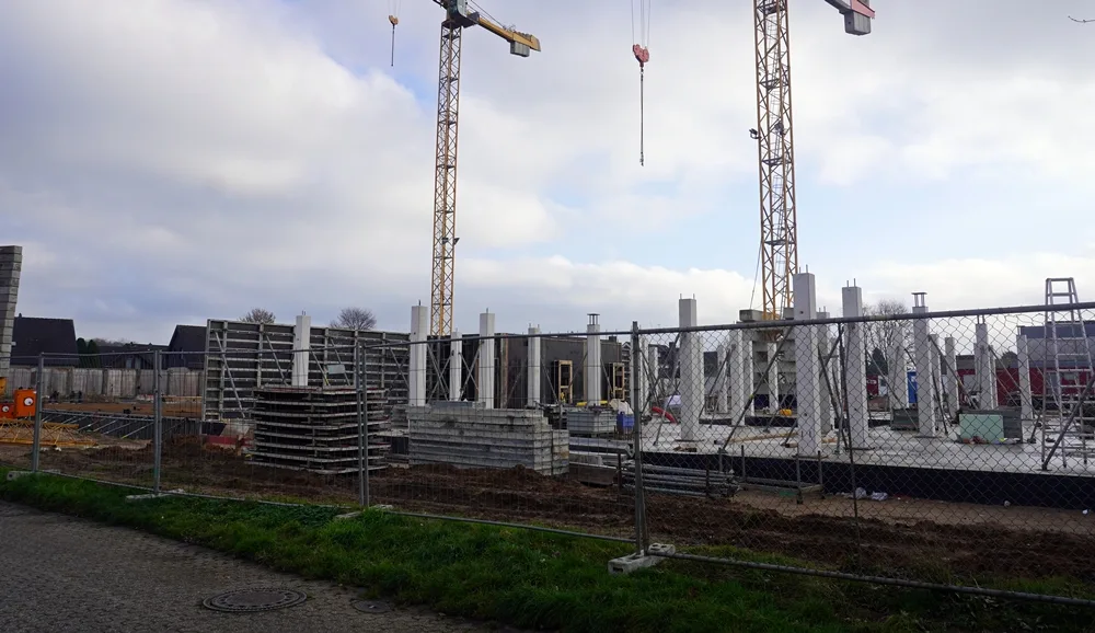 Bauphase vom Rohbau PC-Grundschule Weeze Anfang Dezember 2025