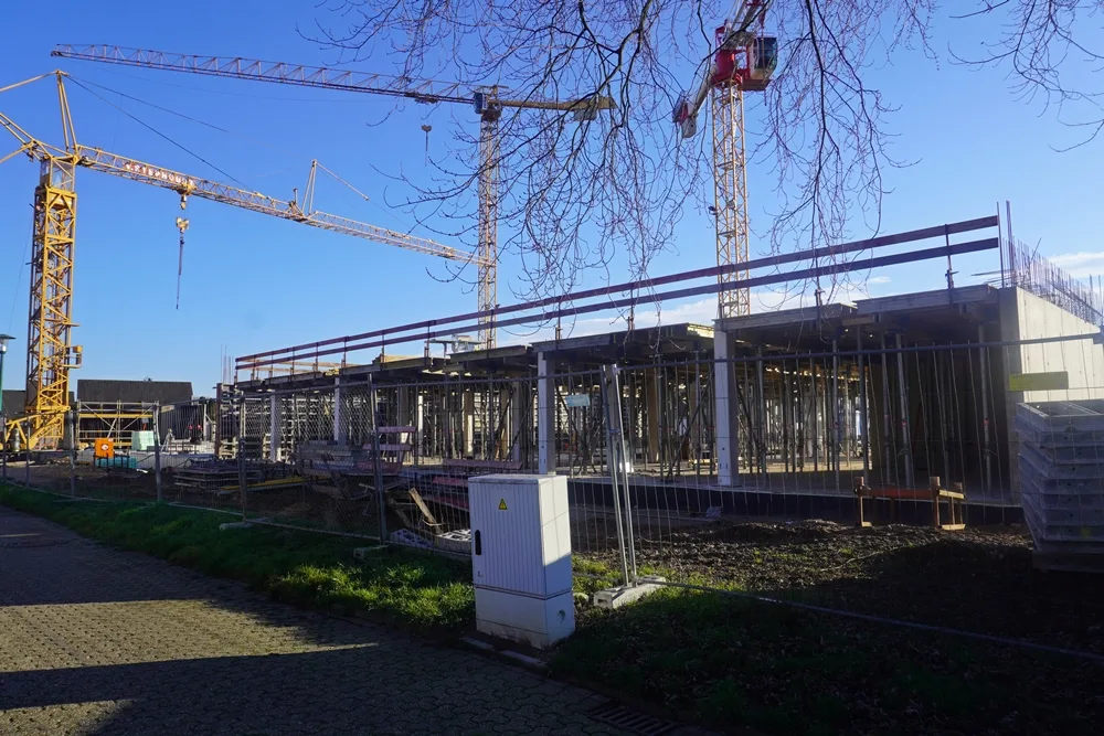 Bauphase vom Rohbau PC-Grundschule Weeze Dezember 2025