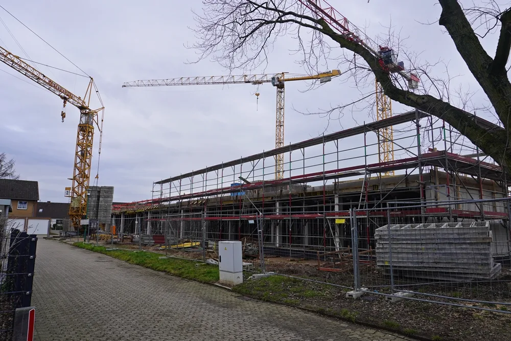 Bauphase vom Rohbau PC-Grundschule Weeze Februar 2026