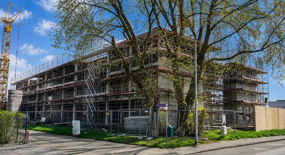 Bauphase des Rohbaus der Petrus-Canisius-Grundschule Weeze im April 2026