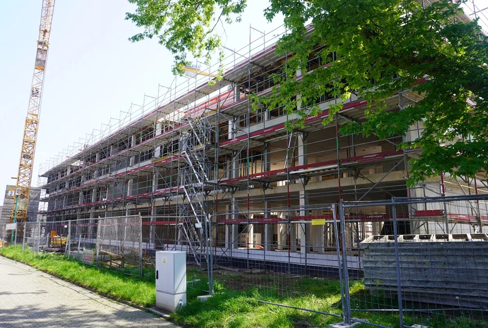 Bauphase vom Rohbau PC-Grundschule Weeze Mitte Mai 2026
